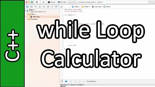Make a simple calculator using while loop don't forget to watch this amazing video..................