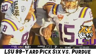 LSU 99-Yard Pick Six Ending vs. Purdue | 2022 Citrus Bowl