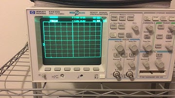 Power Up - HP 54645D Oscilloscope