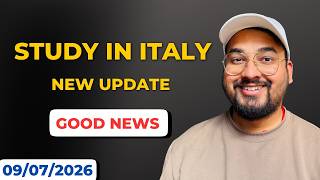 New Updates for Study in Italy 2026 | 07/09/26
