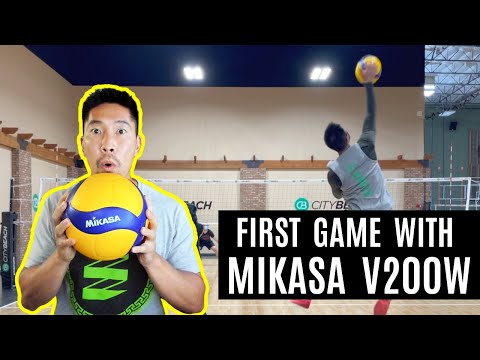 First Game with Mikasa V200W Volleyball