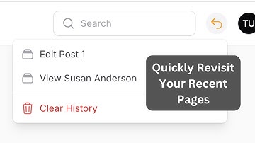 Filament Plugin Recently: History of Visited Pages
