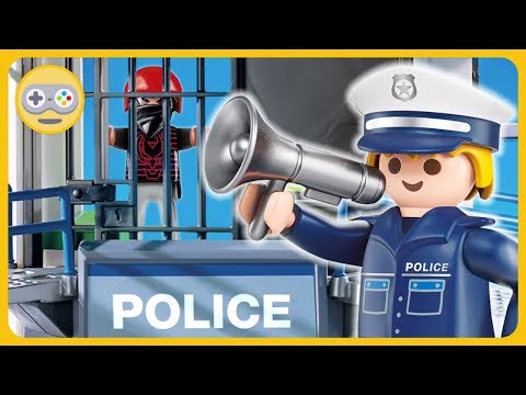 Полиция Playmobil * Погоня за преступниками на машинах и мотоциклах * Плеймобил игра на Kids PlayBox