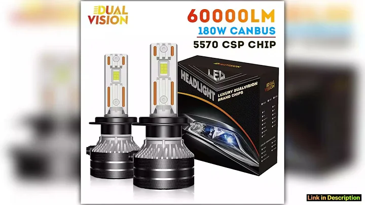 K5C H7 LED 60000LM Headlights Canbus 8000K H1 H4 H11 9012 HIR2 H8 H9 9005 9006 HB3 HB4 High Power