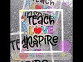 Teach love inspire design  dtf ready to press