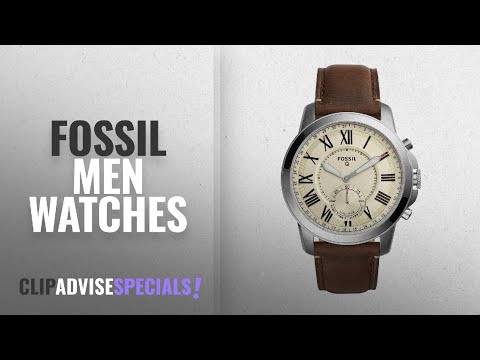 10 Best Selling Fossil Men Watches [2018 ]: FOSSIL Hybrid Smartwatch - Q Grant Dark Brown