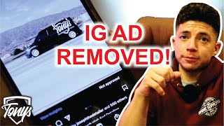 Why My Instagram Ad Got Taken Down - Tony's Professional Touch screenshot 4