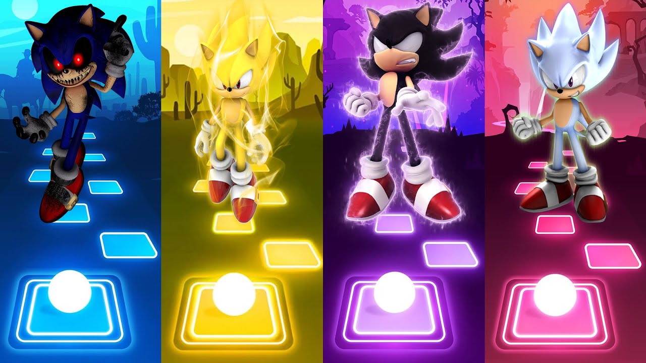 Sonic super sonic hyper sonic dark sonic and sonic .e.x.e in