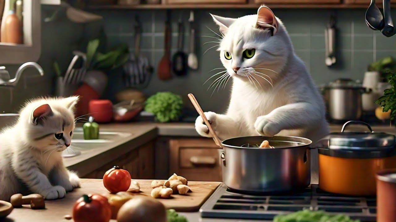 Cat daily life routine 