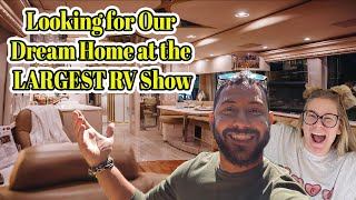Americas LARGEST RV Show!! We shop for our DREAM RV!!