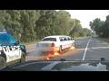 Craziest Police Dashcam Moments Wild PIT Maneuvers and High Speed Crashes! #16