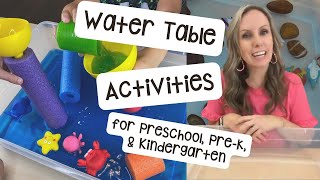 Water Table Sensory Ideas