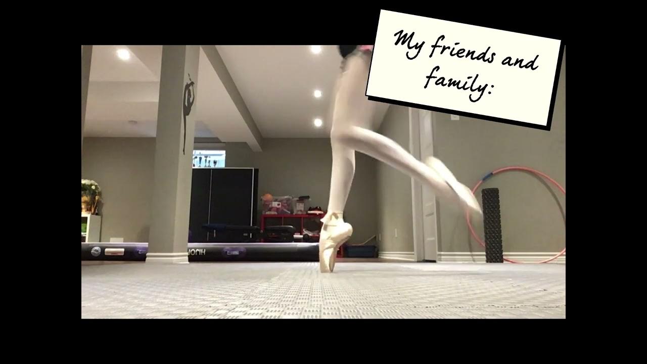How I walk in pointe shoes in front of my friends VS alone YouTube