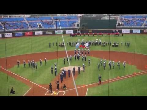 中職26年開幕戰 - 中華職棒之歌與三軍儀隊操槍表演
