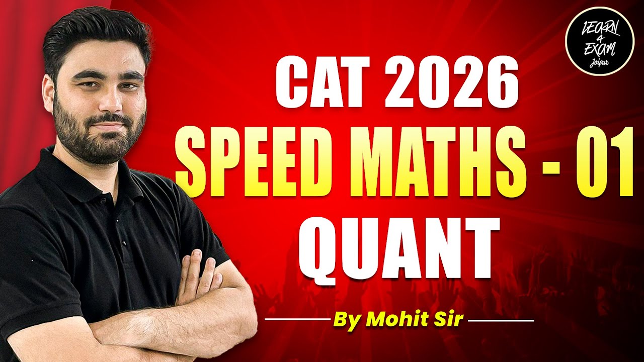 Speed Maths for Beginners | Fast Calculation Tricks | CAT | Part 1 | Mohit Sir