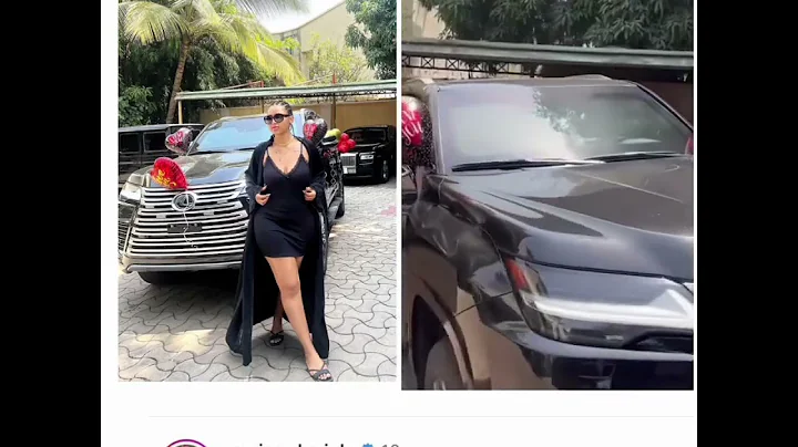 Ned Nwoko gifts his Wife  Actress Regina Daniels a Lexus bulletproof SUV for Valentine