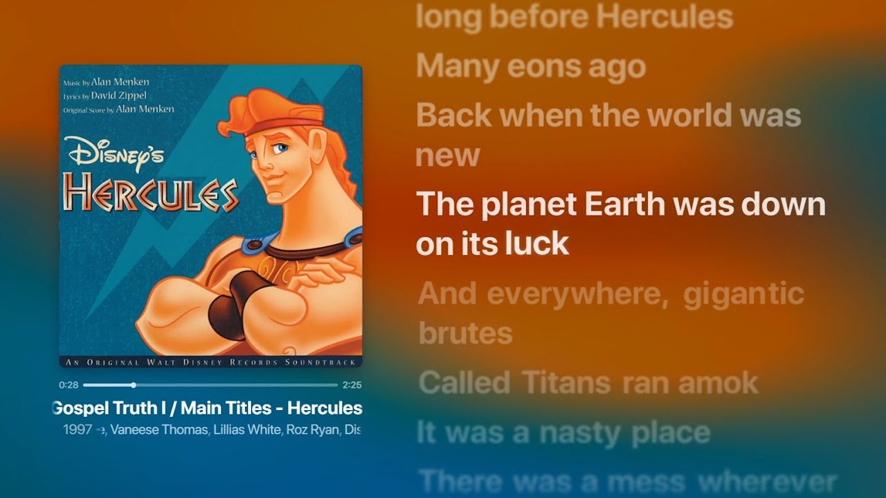 The Gospel Truth I/II/III (Lyrics) | Hercules