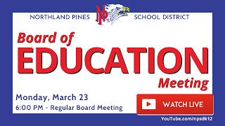 NPSD Board of Education Meeting - 3/23/26
