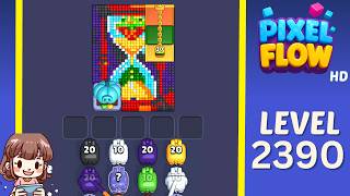 Pixel Flow Level 2390 Solution Walkthrough