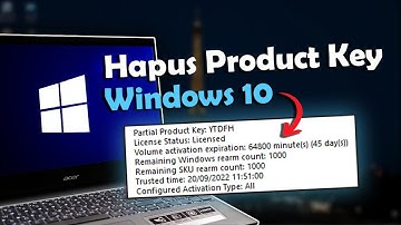 Cara Menghapus Product Key Lisensi Windows 10 - Zulkifli Channel