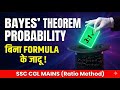 Bayes Theorem Probability | Ratio Method ✅ Without Formula ❎ SSC CGL MAINS #ssccgl #cglmains2025