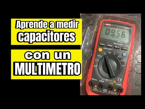 Como medir condensadores/capacitores usando un multimetro