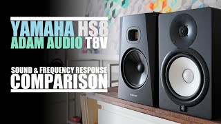 Adam Audio T8V  vs  Yamaha HS8  ||  Sound & Frequency Response Comparison