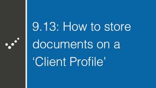 Celebrity How to store documents on a 'Client Profile' Profile