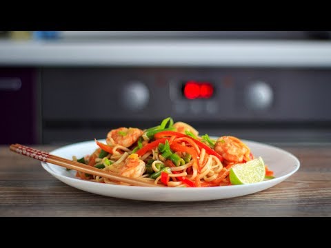 Лапша удон с креветками (WOK) | Udon noodles with shrimps