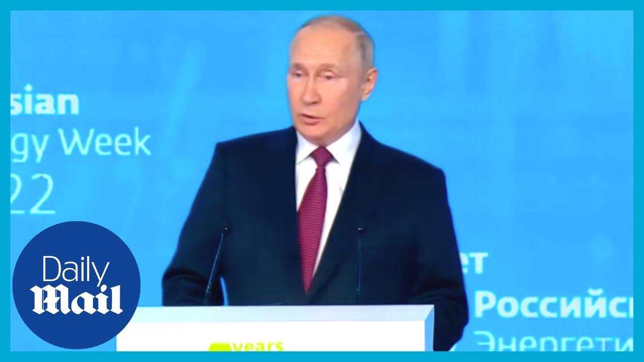 Putin Youtube Live: Putin speech at plenary session at Russian Energy Week | Russia ...