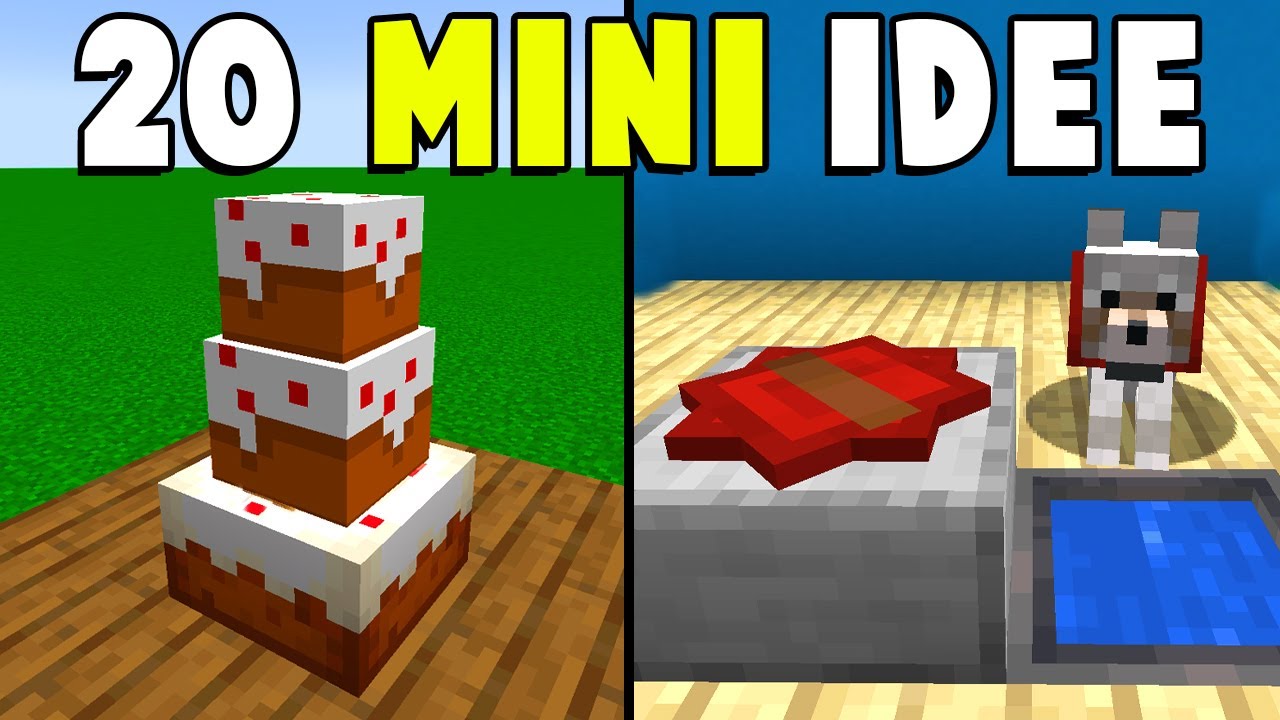 20 MINI COSTRUZIONI DI MINECRAFT