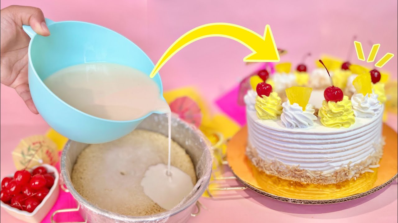 🍍🥥 СДЕЛАЙТЕ этот микс‼️ Я превратила КОЛАДУ С АНАНАСОМ в КОКОСОВЫЙ ТОРТ С АНАНАСОМ 3