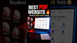 Best Free PDF Editor Website 🔥 Edit PDF Online Easy | Telugu Shorts| last minute revision #studnets