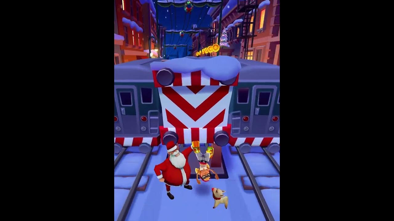 I played Subway Surfers Christmas edition and got 27,000 points! YouTube