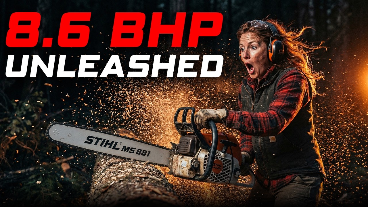 Stihl MS 881: The WORLD'S MOST POWERFUL Chainsaw in Action - YouTube