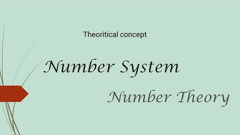 Number system / number theory / real numbers flow chart/ relationship between number system