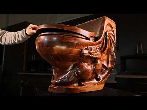 Finishing The Most UNHINGED Woodworking Project On YouTube.