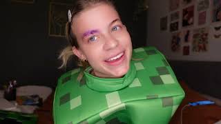 TURNING MYSELF INTO A CREEPER MINECRAFT!