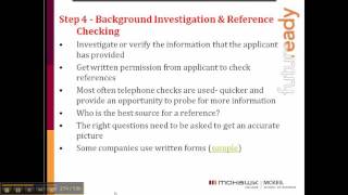 Chapter 7:  VIDEO 1 - REFERENCE CHECKING   PART 1 Wealth