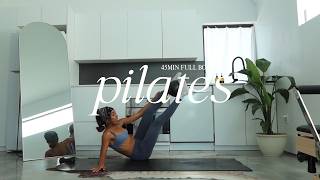 45MIN MAT PILATES WORKOUT | intermediate (optional props)