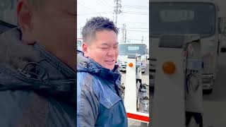 【新入社員キクリン】社長が見守る中、積載車に車両を積み込み！