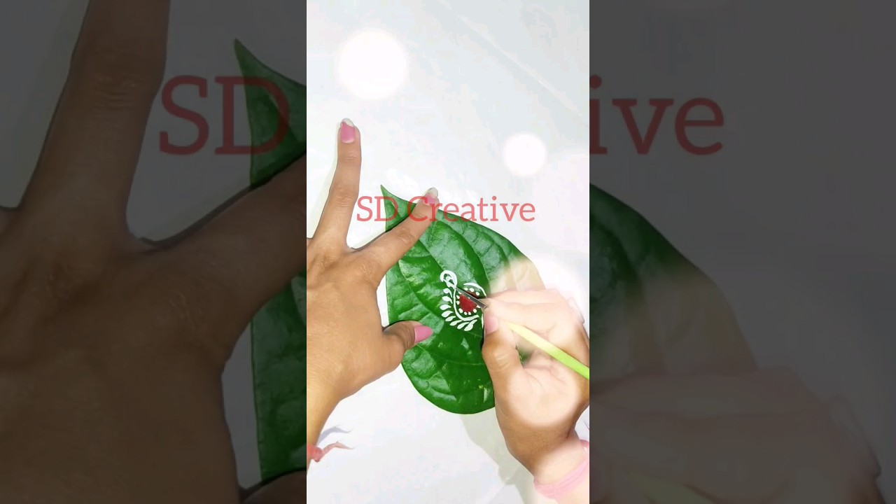 kalka design on Betel leaf- Part-1 