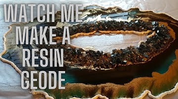 #resin #geode #resingeode Watch Me Make A Freeform Resin Geode