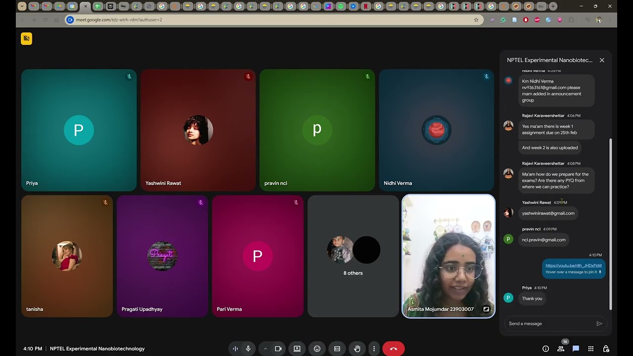 NPTEL Experimental Nanobiotechnology Live Session Week 1