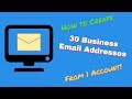 How to create 30 Professional Email Addresses with 1 Gsuite Account