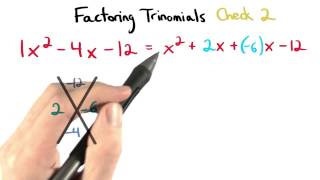 Factoring Check 2 - Visualizing Algebra