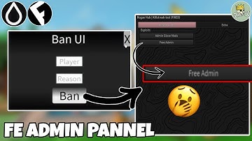 FE Admin & Ban Pannel Script | Hydrogen and Fluxus - Roblox Mobile Exploiting