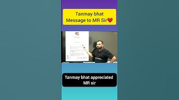 Tanmay Bhat messaged MR sir!!| #physicswallah #tanmaybhat #slayypoint #jeemains #jee2022