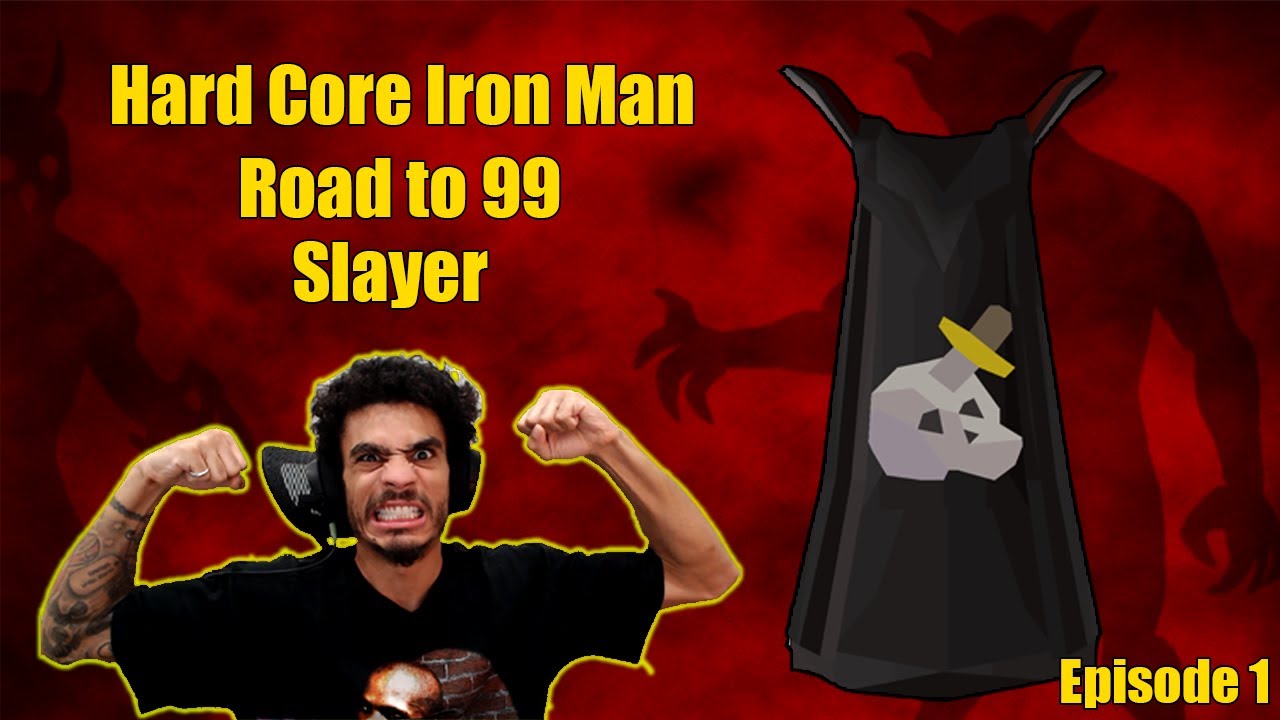 OSRS HCIM Day 35 • 99 Untrimmed Slayer Grind • Death = BALD