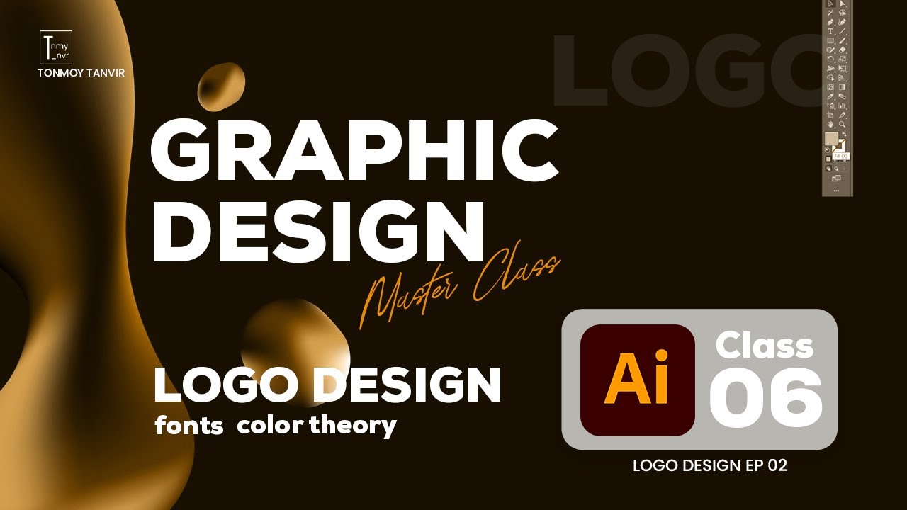 Graphic Design Adobe Illustrator Class 06 || Logo Design Tips || Fonts ...